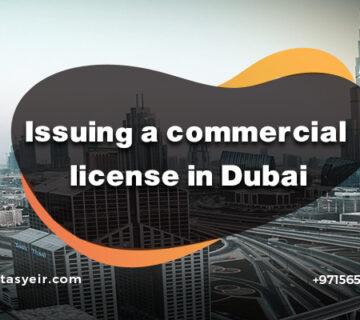 Issuing a commercial license in Dubai
